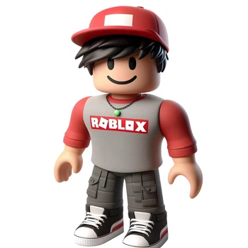 Ростова наклейка "Роблокс. Roblox. Червона кепка" 80 см - без контурної обрізки