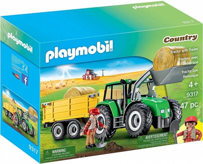 Набір фігурок Playmobil Country Трактор з причепом 9317 (4008789093172)