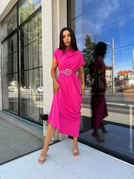 Fashions • Женское летнее платье "Marcella" Fashions 50-52 фуксия (9341-мо)