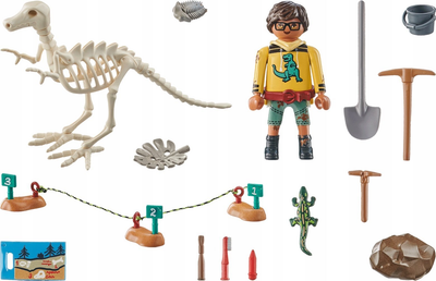 Zestaw figurek Playmobil Dinos Wykopalisko ze szkieletem dinozaura 71527 (4008789715272)