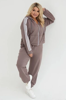 Fashions • Женский прогулочный костюм Elisha Fashions 50-52 мокко (481-ел)