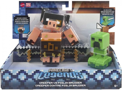 Zestaw figurek Mattel Minecraft Legends - Creeper vs Piglin (887961978766)