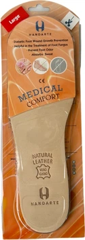 Устілки шкіряні латексні антибактеріальні Handarte Comfort Large розмір 41-47 (SU-Comfort Large 4147)