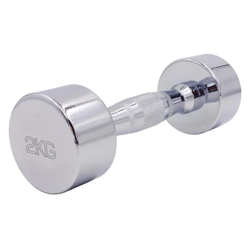 Гантель хромированный Zelart (1x2кг) (1шт, металл хромированный) (SC-8017-2)