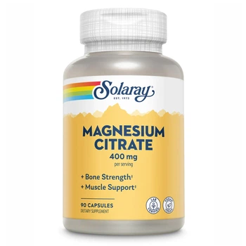 Magnesium Citrate 400mg - 90 vcaps цитрат магнію для підтримки здоров’я кісток, м’язів, нервової системи та розслаблення