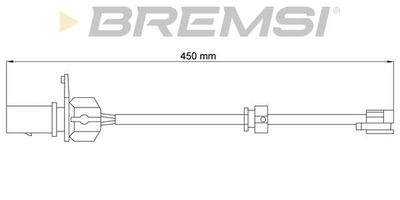 Датчик гальмівних колодок Audi A6/A7/A8 09- пер. BREMSI (WI0777)