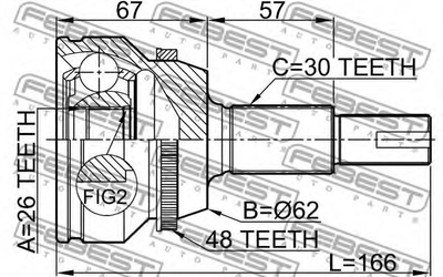 ШРУС Febest (0110GSV40A48)