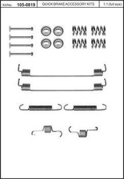 Монтажный комплект колодки Quick Brake (1050819)