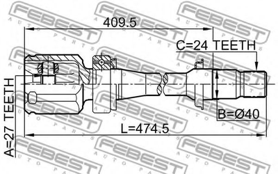 ШРУС Febest (0111ACV30RH)