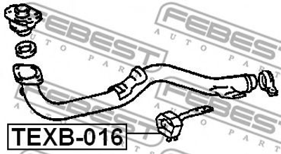 Кронштейн Febest (TEXB016)