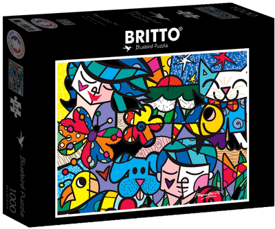 Puzzle Bluebird Romero Britto Ogród pełen kolorów 69 x 48 cm 1000 elementów (3663384900181)