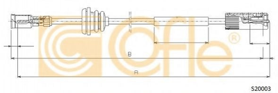 Трос спидометра Cofle (S20003)