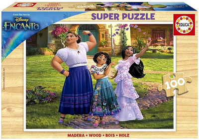 Puzzle drewniane Educa Disney Nasze magiczne Encanto 36 x 26 cm 100 elementów (8412668191990)