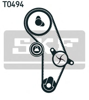 Комплект ГРМ (ремень+ролик) SKF (VKMA95623)