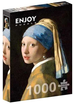 Puzzle Enjoy Dziewczyna z perłą Johannes Vermeer 68 x 48 cm 1000 elementów (5949194011643)