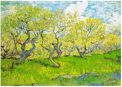 Puzzle Enjoy Kwitnący sad Vincent van Gogh 68 x 48 cm 1000 elementów (5949194011797)