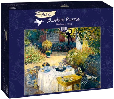 Puzzle Bluebird Śniadanie Claude Monet 68 x 48 cm 1000 elementów (3663384600401)