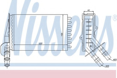 пічка RN CLIO II(01-)1.0 i 16V(+)[OE 77 01 044 790] Nissens (73374)