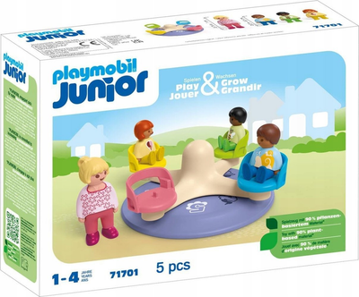 Zestaw z figurkami Playmobil Junior Karuzela z cyferkami 71701 (4008789717016)