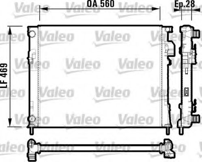 Радіатор Valeo (732846)