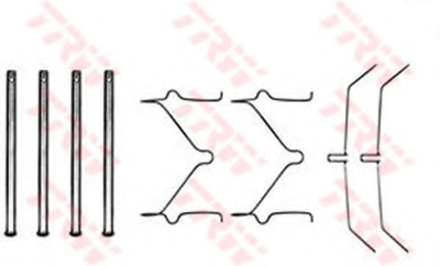 Монтажный компл.,тормоз.колодки TRW (PFK208)