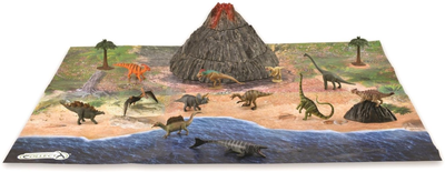 Zestaw figurek Collecta Prehistoric World Dino Mini Box z akcesoriami 12 szt (4892900011844)