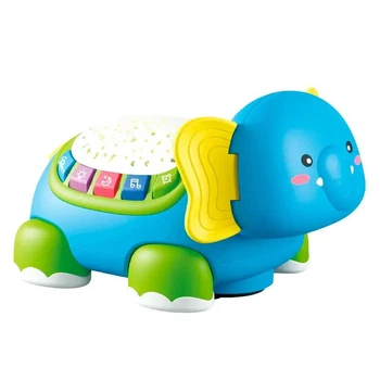 Інтерактивна іграшка проєктор “Слоник” WToys 62210 українська озвучка підсвічування казки пісні колискові колесо вільного руху пульт