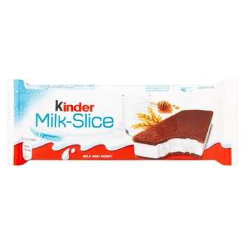 Упаковка бісквітів Kinder Milk Slice з молочною начинкою 20 шт х 28 г