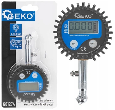 Цифровий електронний манометр до шин Geko G01274