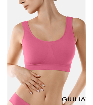 Топ з мікрофібри на широких бретельках - Giulia - TANK TOP - S/M - Bubblegum (Рожевий)