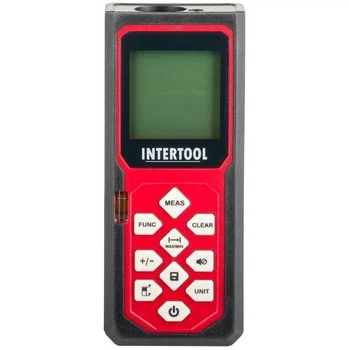Дальномер лазерный Intertool 40 м точность +/- 2 мм память на 20 значений LCD дисплей с подсветкой (000053540)