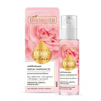 Многофункциональная ночная восстановительная сыворотка Bielenda ROYAL ROSE ELIXIR 30 мл