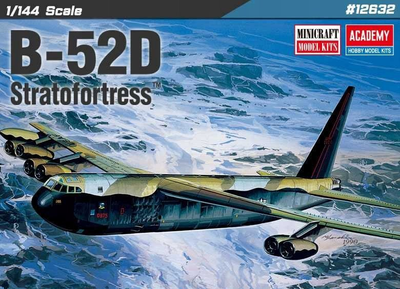 Модель літака для склеювання Academy B-52D Stratofortress 1:144 (8809845381341)