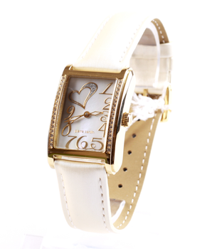 Часы Pierre Cardin PC105172F09 в золотистом и белом цвете.