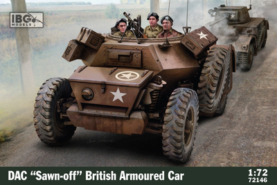 Model do sklejania IBG Models DAC Sawn off British Armoured Car 1:72 (5907747902800)