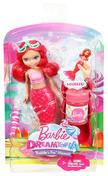 Лялька Mattel Barbie Dreamtopia Русалонька з мильними бульбашками Вишня 17.8 см (0887961372694)