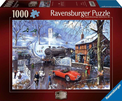 Puzzle Ravensburger Zimowy dworzec 70 x 50 cm 1000 elementów (4005555012702)