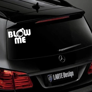 Наклейка на Автомобиль с Приколами BLOW ME 19х13 см + Монтажная плёнка