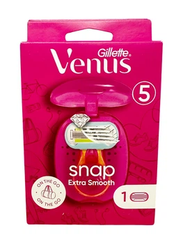 Станок для гоління Venus Snap Extra Smooth з 1 змінним картриджем 5 лез + футляр