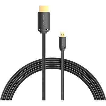 Кабель для передачи данных Vention Micro-HDMI - HDMI v2.0 M - M 1.5м Черный (AGIBG)