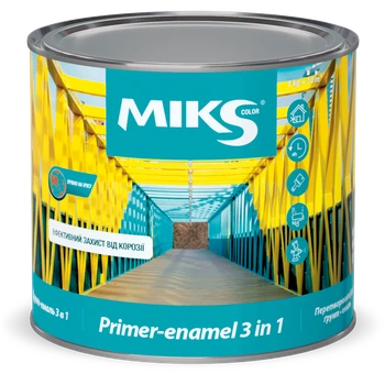 Грунт емаль 3 в 1 Miks синя 0,8 кг