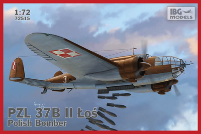 Модель літака для склеювання IBG Models PZL.37B II Łoś 1:72 (5907747901230)