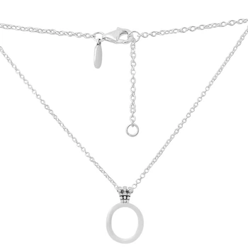 Серебряное колье с фианитами, вес изделия 6,13 гр (2160151)