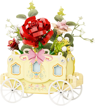 Конструктор Pantasy Original - Flower Cart Корзина с розами 264 деталей (6973817321894)