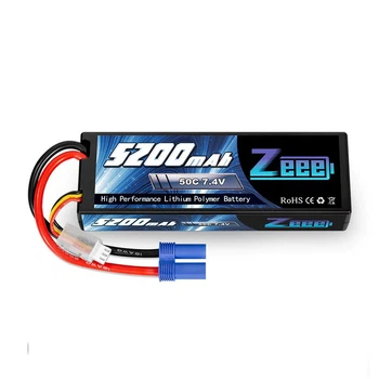 Аккумулятор Zeee 7.4V 50C 5200mah 2S RC Li-po EC5