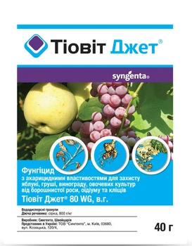Фунгіцид Тіовіт Джет 40 г Syngenta
