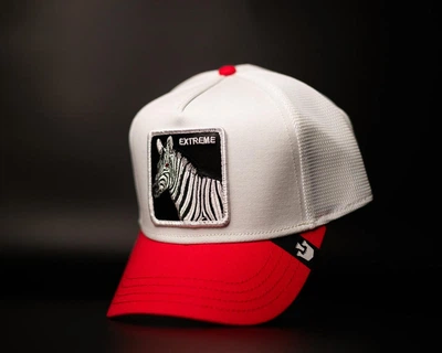 Кепка Goorin Bros Animal Farm EXTREME ZEBRA One size White and Red (101-1335)