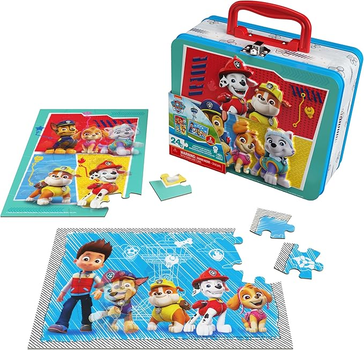 Puzzle Spin Master Psi Patrol w pudełeczku 2 w 1 2 x 24 elementy (0778988461112)