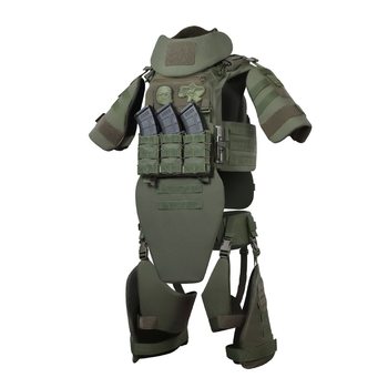 Бронекостюм TAG Pro Ukrarmor Level II (Tactical Armored Gear). Клас захисту – 2. Олива Універсальний M-XXL (регулюється ззаду та на плечах)