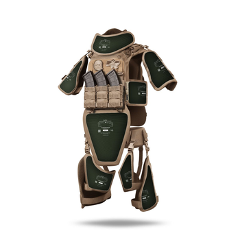 Бронекостюм TAG Pro Ukrarmor Level I (Tactical Armored Gear). Клас захисту – 1. Койот Універсальний M-XXL (регулюється ззаду та на плечах)